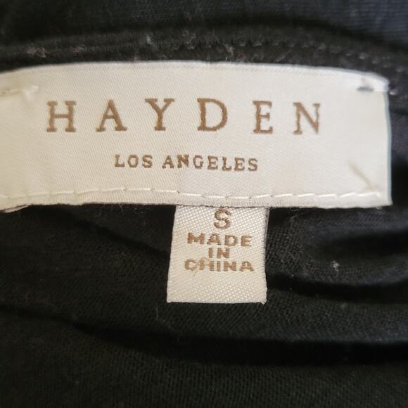 Small Hayden Black & White Embroidered Boho Peasant Top With Ruffle Hem - Picture 3 of 3